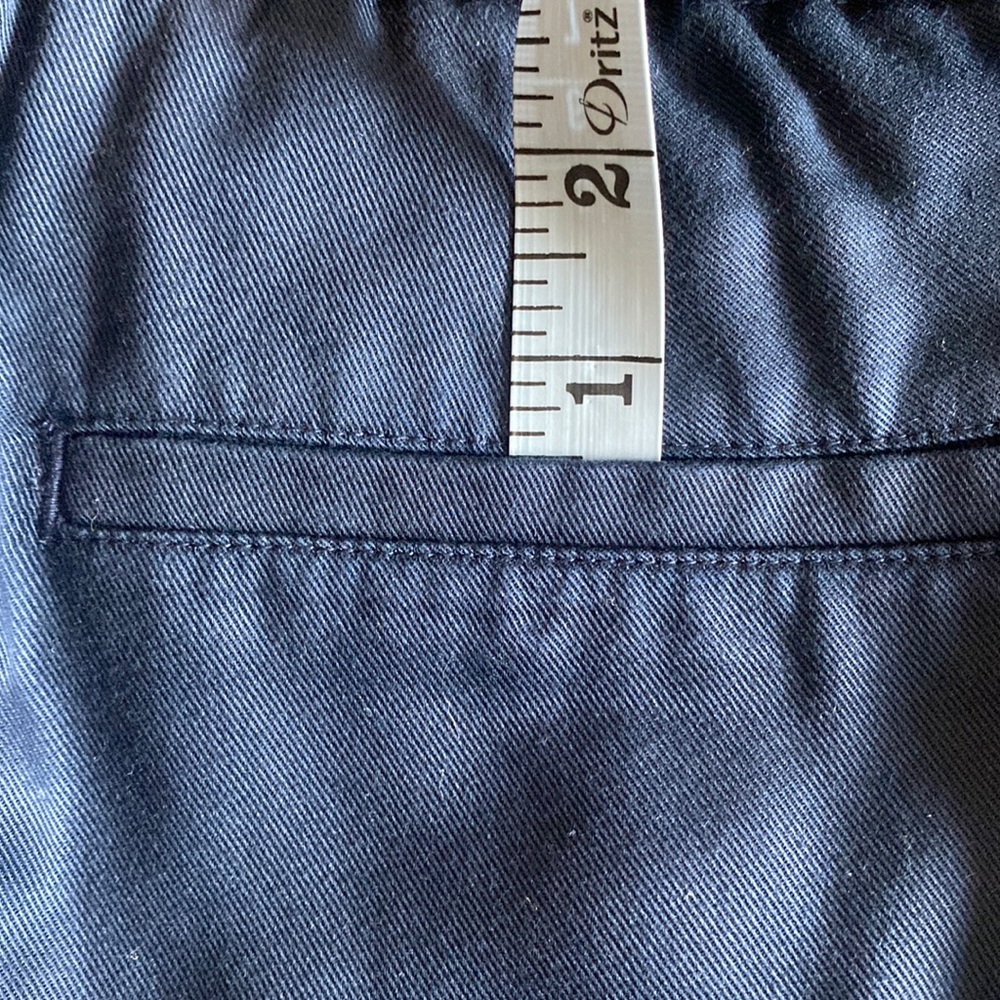 Lauren Ralph Lauren, Sz 20W, Dark Navy Blue Elastic Waste w/ tie wrap, 4-pockets - Picture 13 of 16